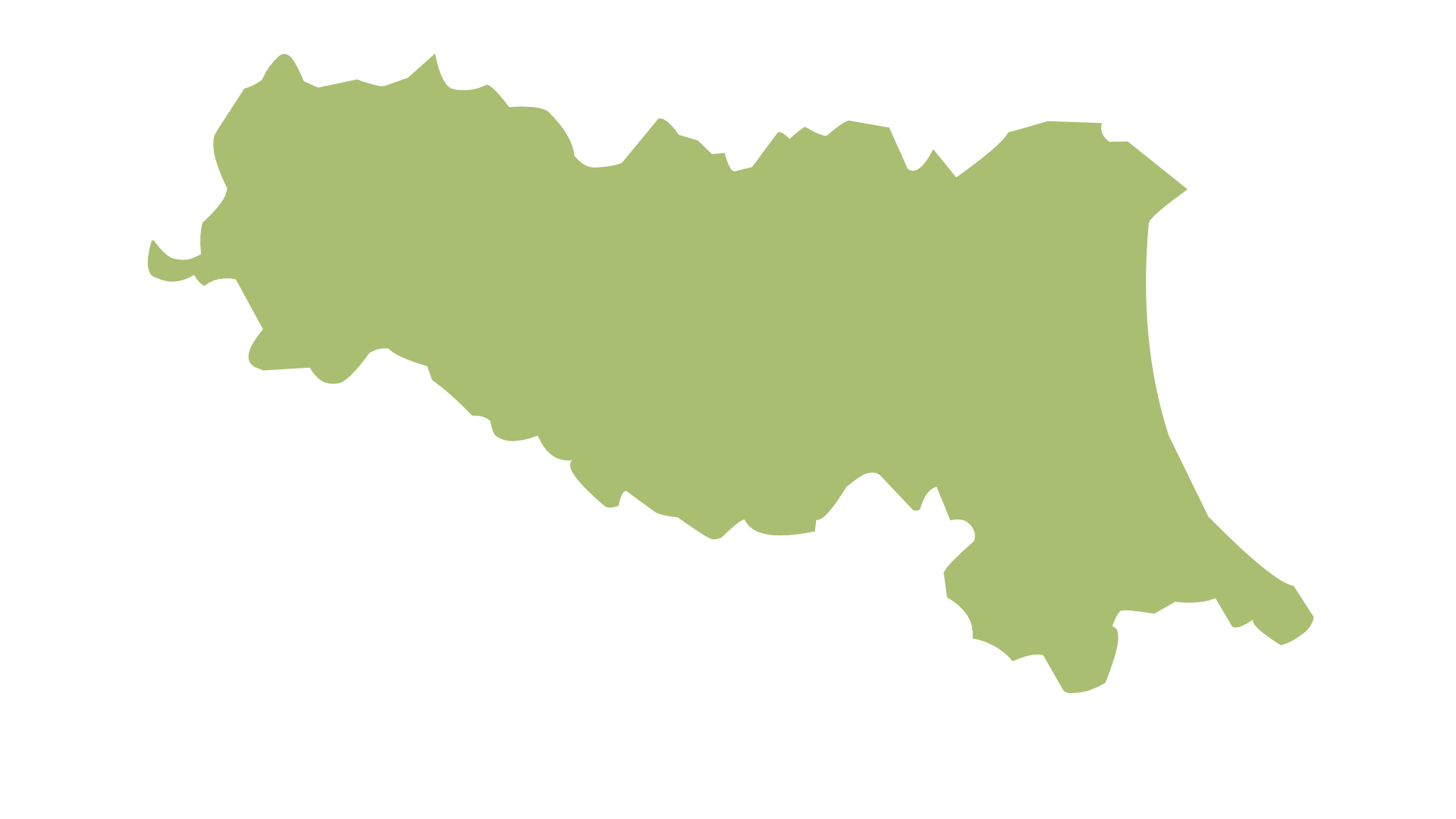 Map of emilia-romagna